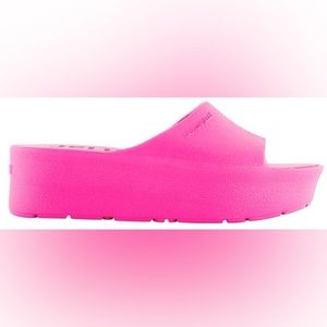 Fuschia Lemon Jelly Platform Sandal